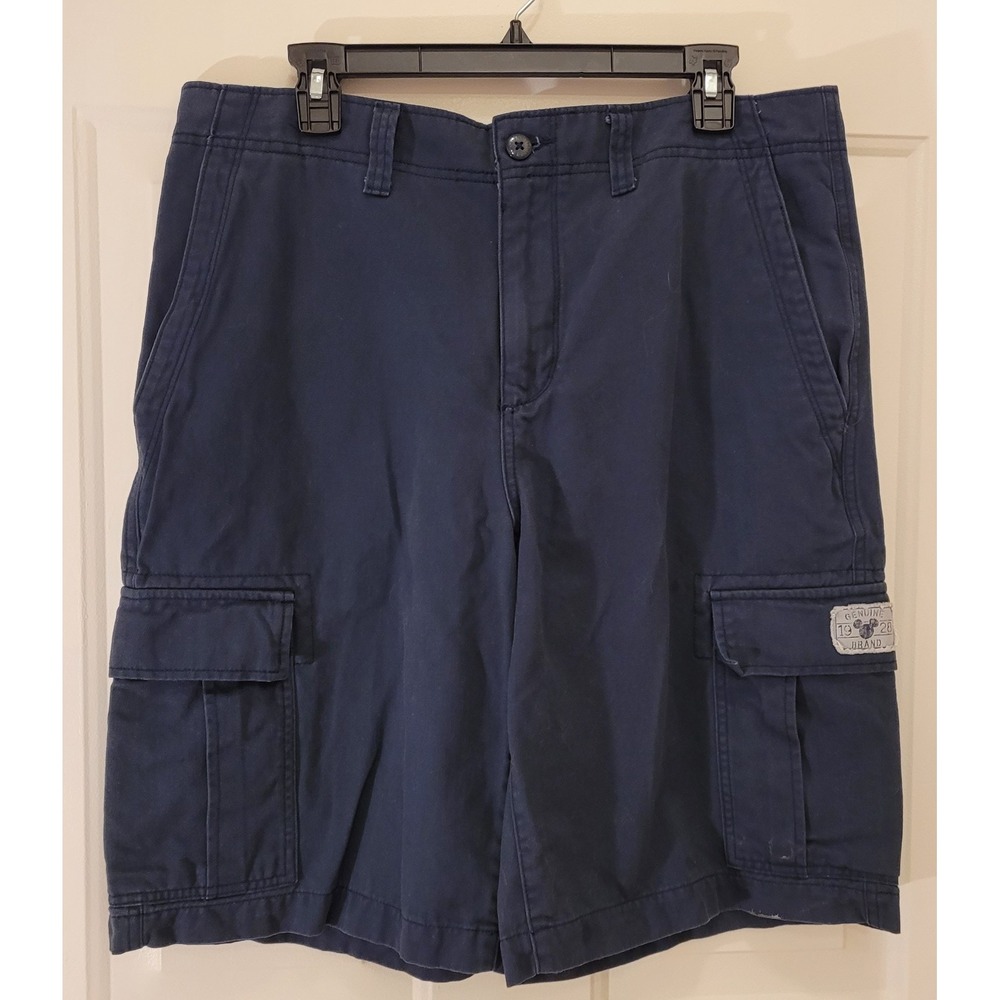 Disney Parks Men's Authentic Original Navy Khaki Chino Shorts Size 36